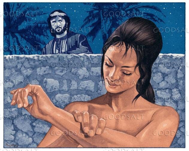 David watching Bathsheba bathing